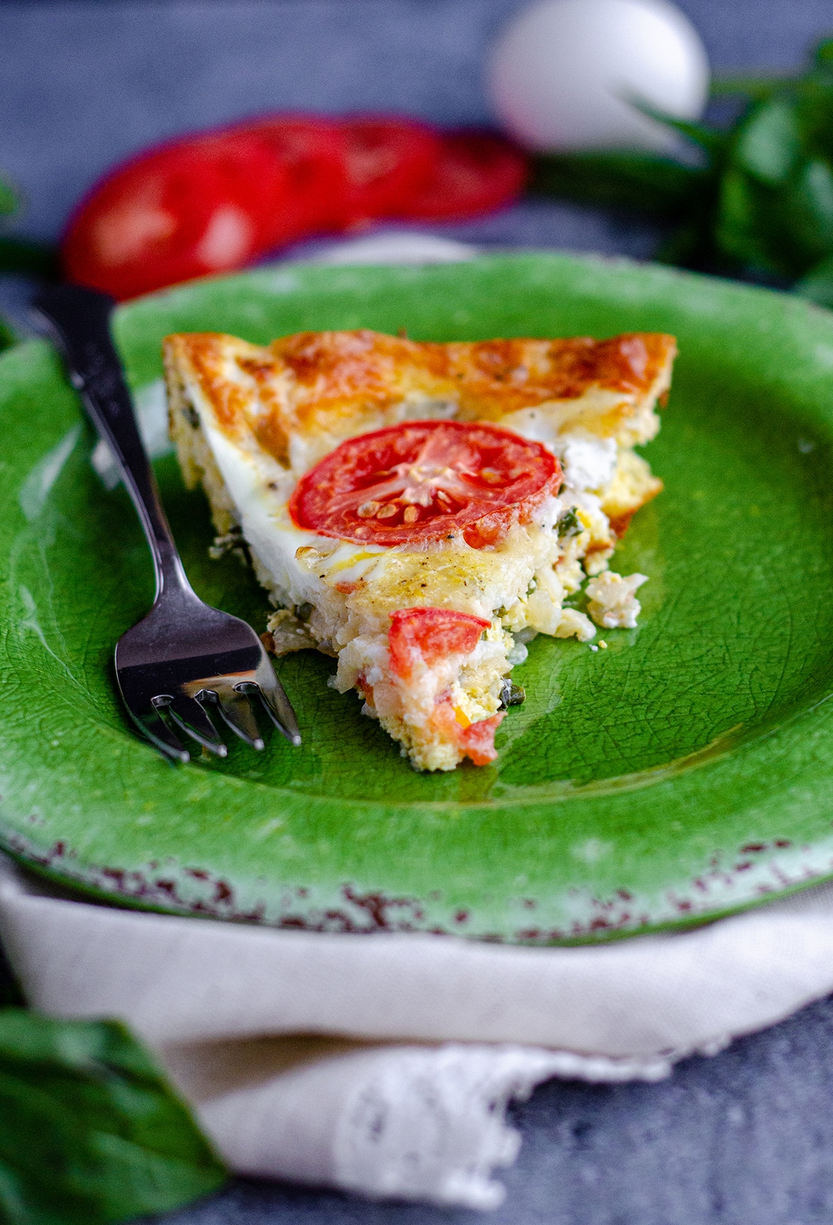 caprese quiche crustless - Article 1
